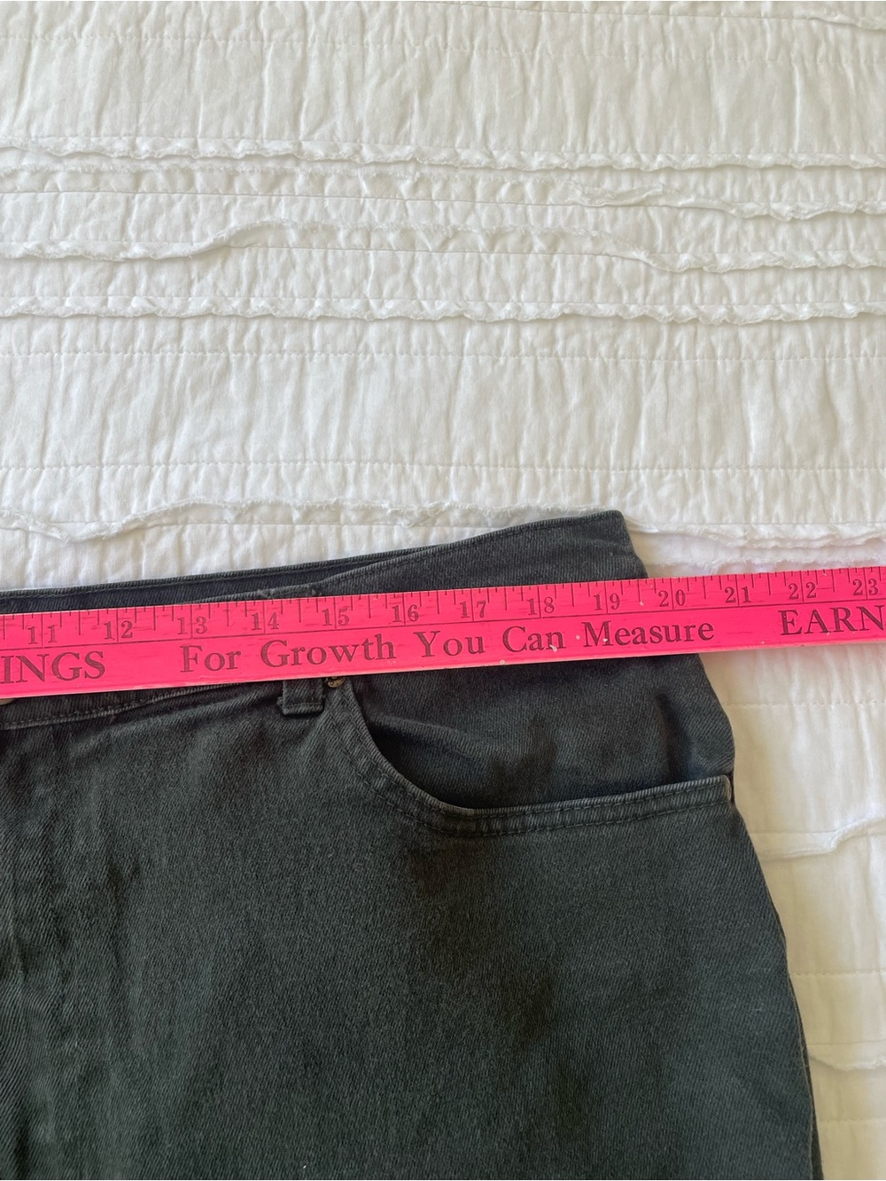 Women's Olive Green Jeans - Classic Straight Fit | Sz 22 - Picture 6 of 6
